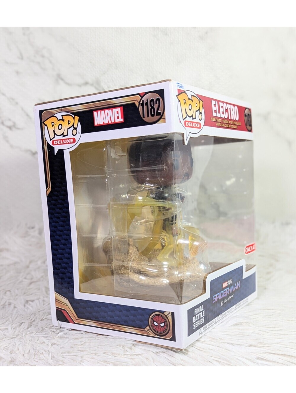 Funko Pop! Deluxe Marvel Studios Spider-Man No Way Home Electro #1182 Vinyl Bobb - Picture 3 of 5